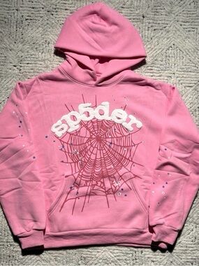 Spider Pink Web Hoodie | Size Medium